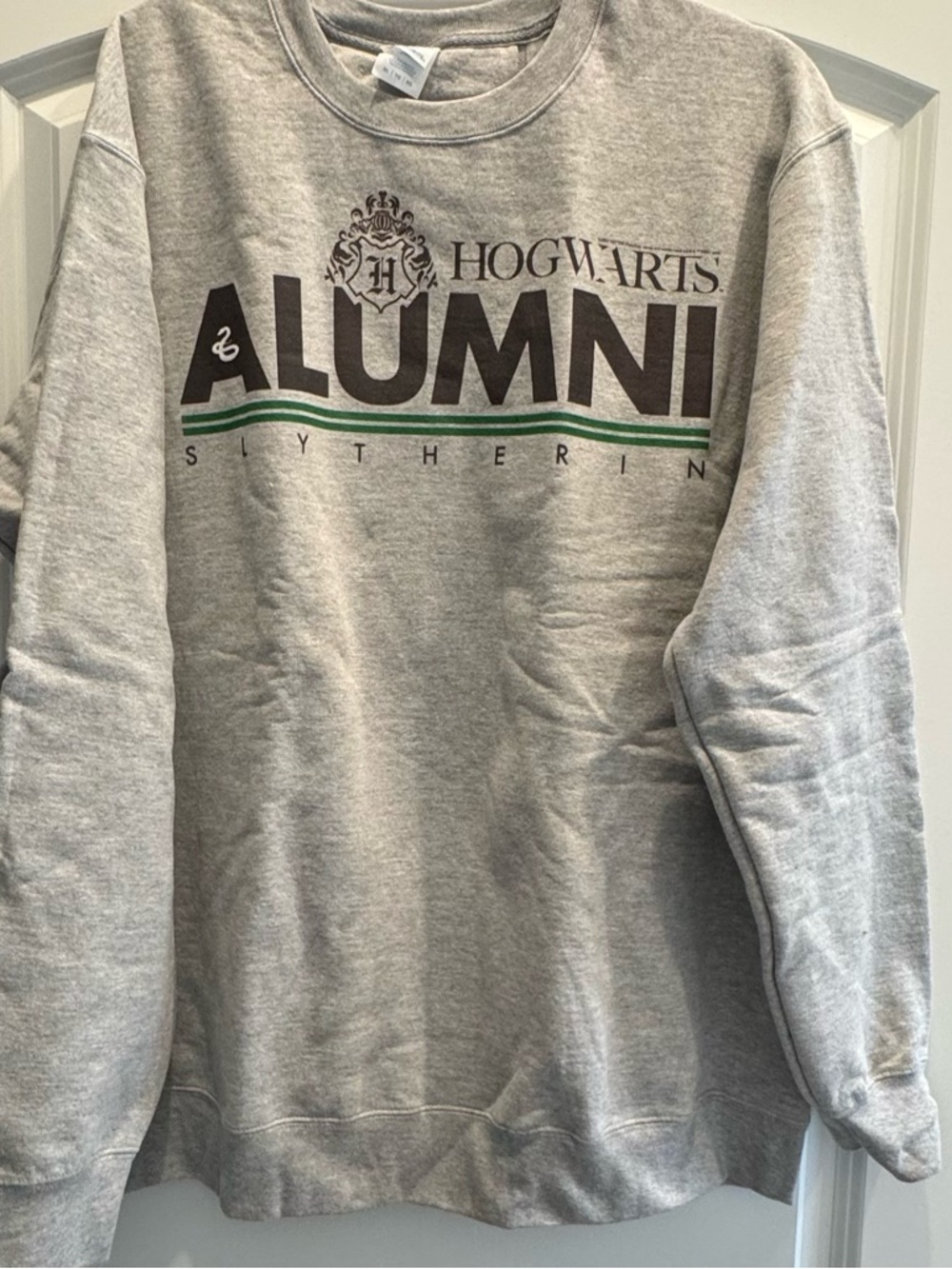 Harry Potter Slytherin Alumni Crewneck Sweatshirt Unisex NWOT - Picture 2 of 5